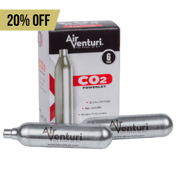 Air Venturi 12 gram CO2 cartridge - 6 Pack