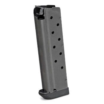 1911 9-Round Blue Steel Magazine - 9mm w/ Slam Pad