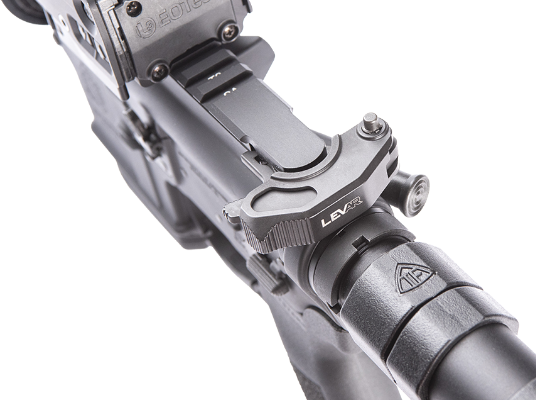 The LevAR installs in seconds.